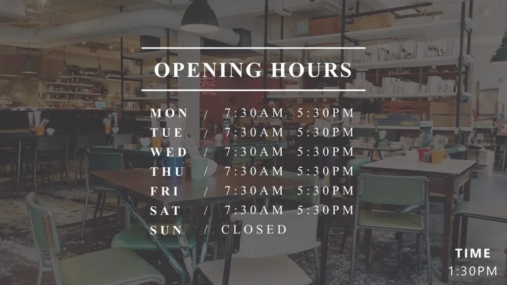 free powerpoint business hours template