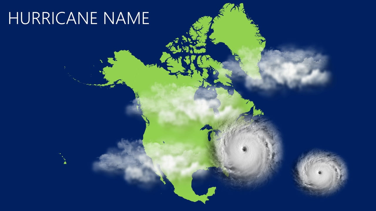 Hurricane tracker using PowerPoint