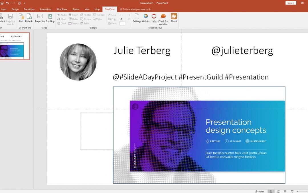 Twitter Wall with PowerPoint