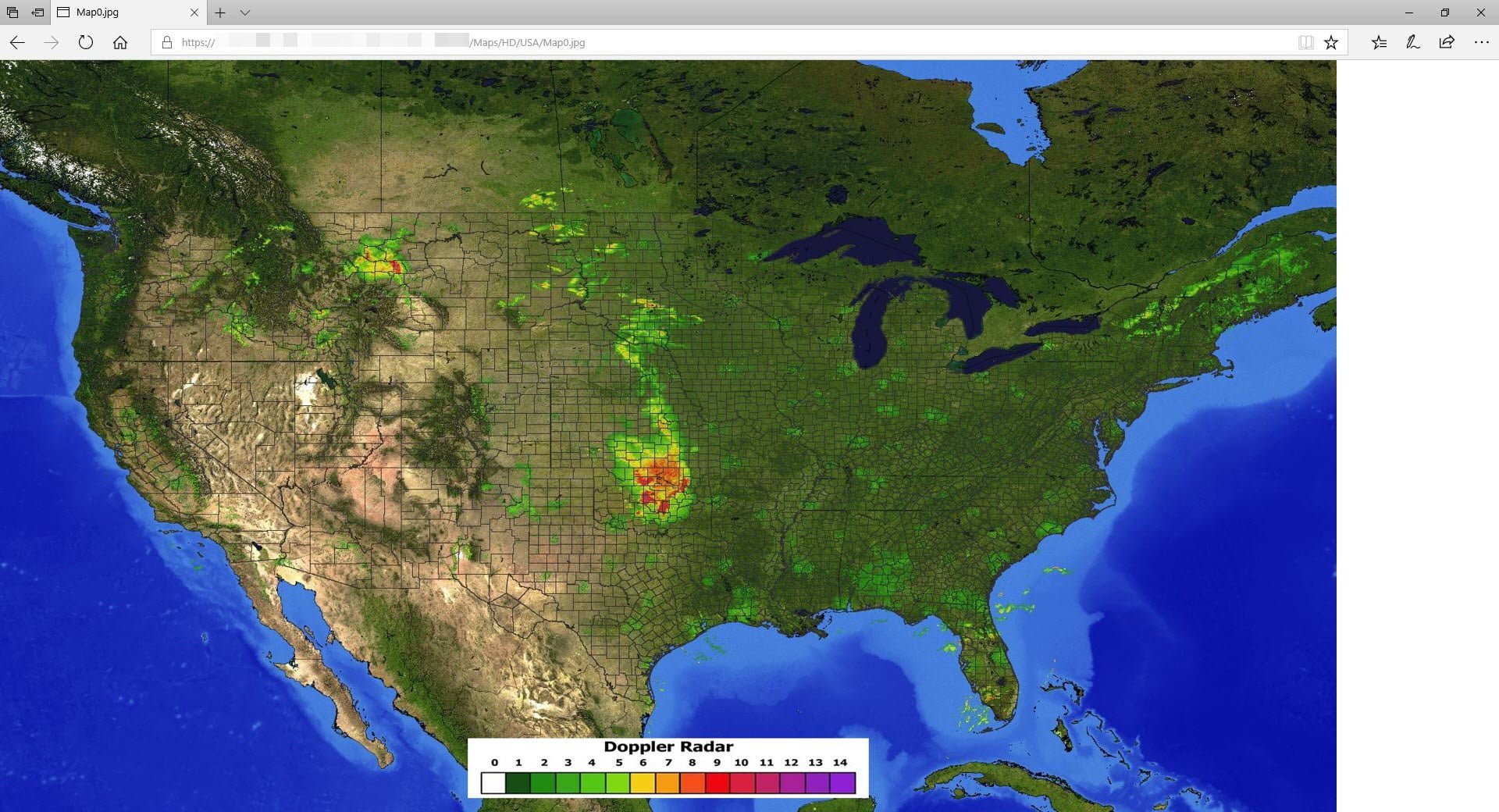 Live Doppler Radar Weather Map Image
