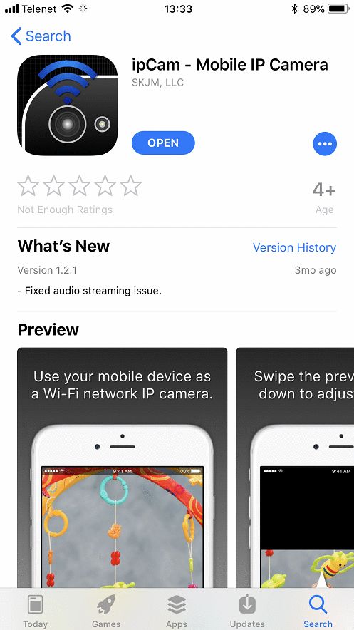 skjm ipcam from the apple app store