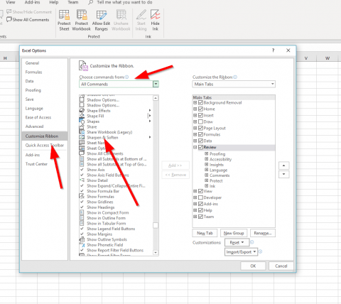 Recovering the Missing Excel Share Workbook Command • PresentationPoint