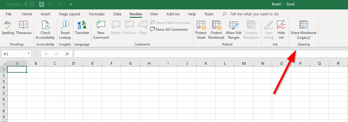 Excel shared workbook как сделать