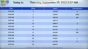 NYC Department of Education schedule on TV