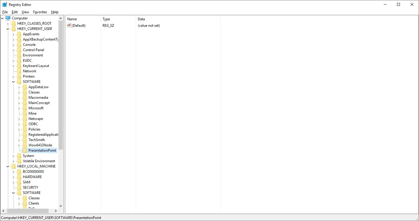add or open presentationpoint folder