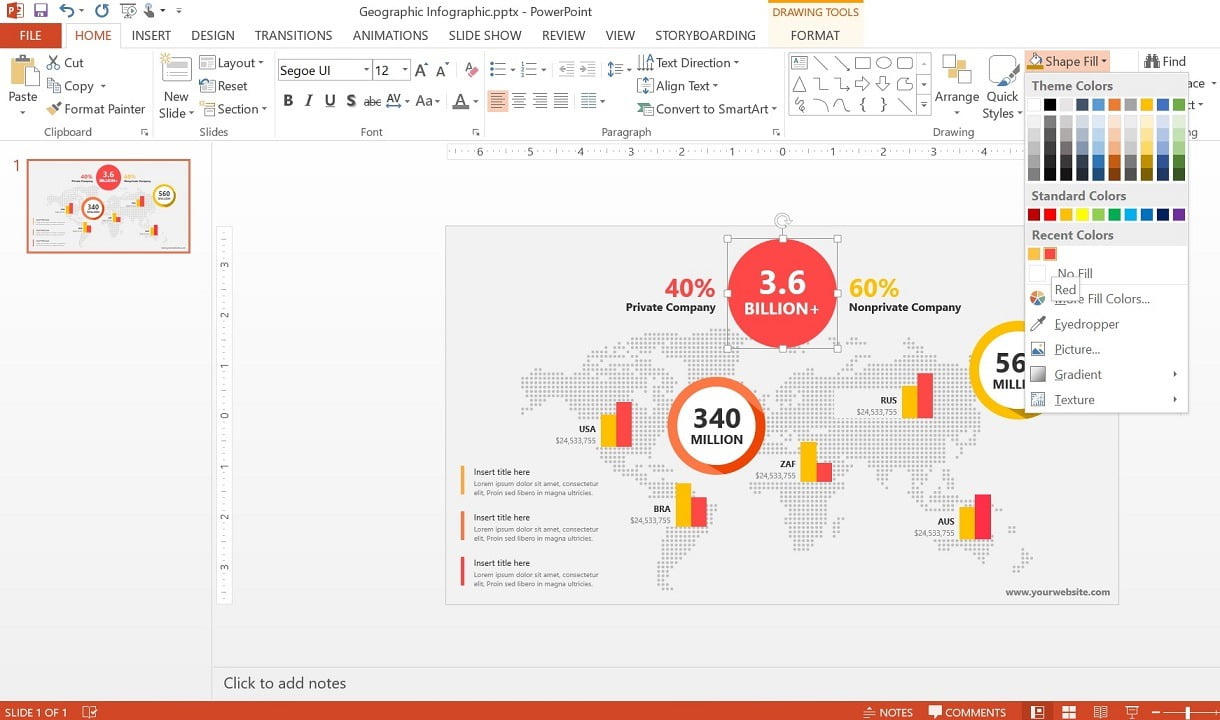 presentation dashboard design