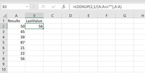 FAQ: Show the Last Value of an Excel Column • PresentationPoint