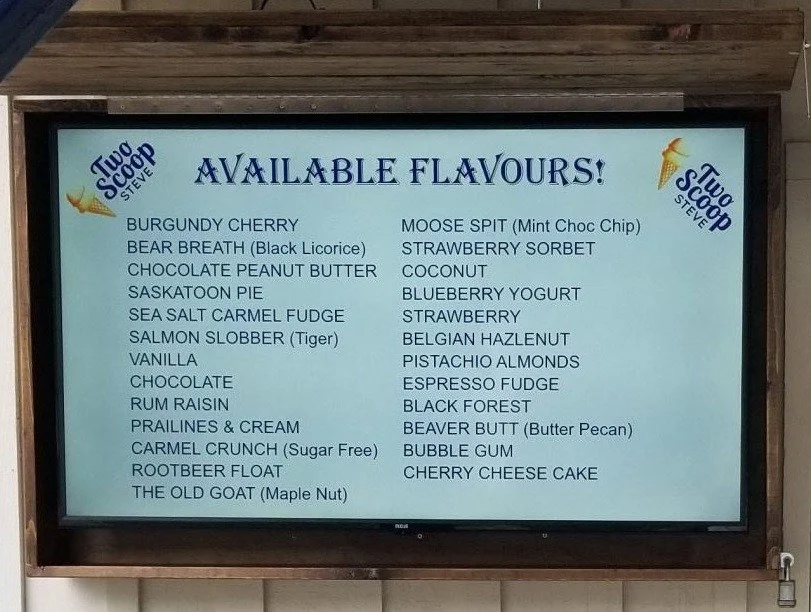 Two Scoop Steve – Ice Cream & Cafe Digital Signage