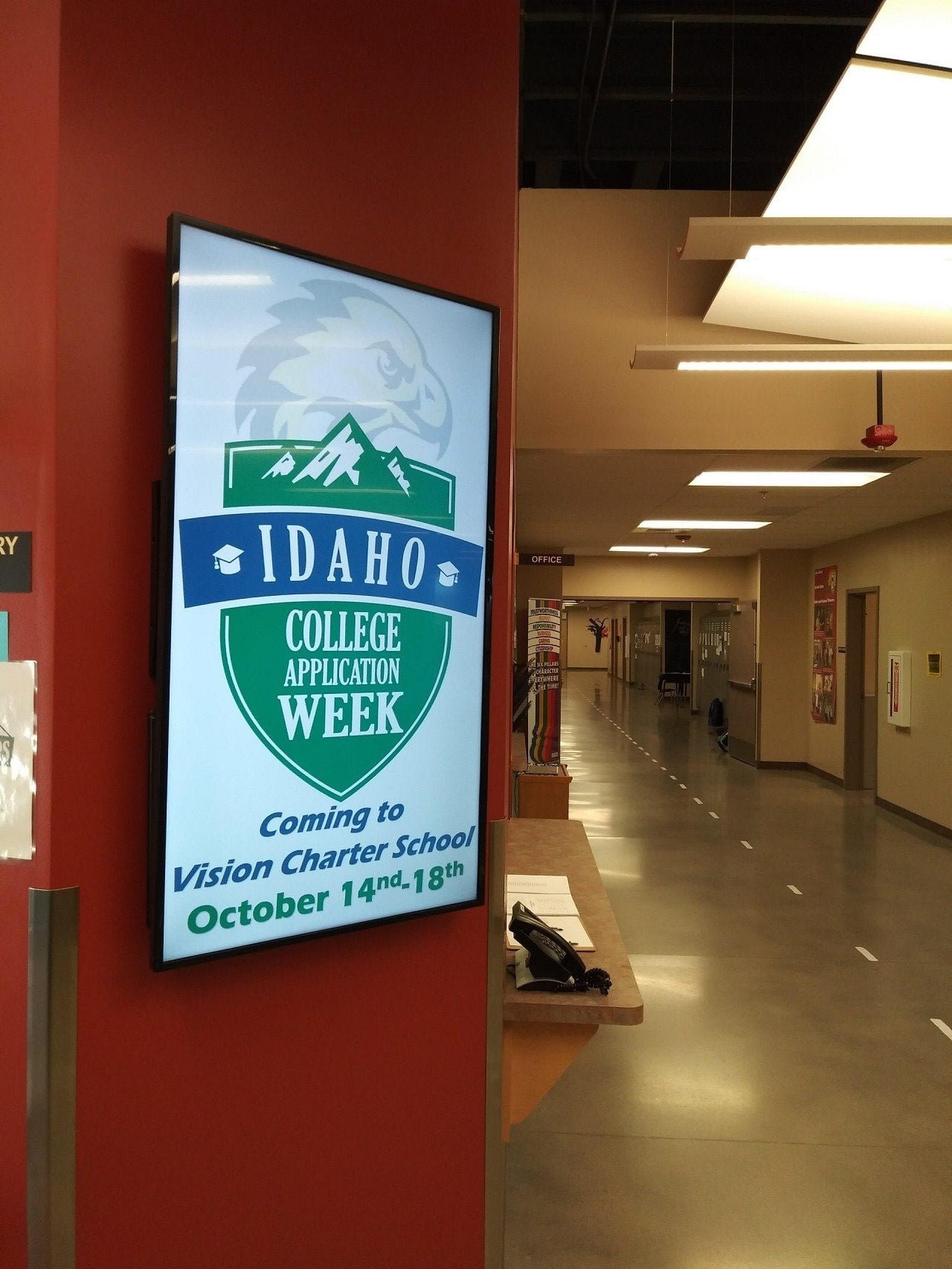 school information on digital signage displays