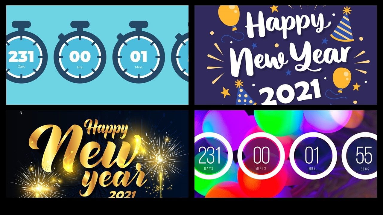 new years 2021 powerpoint template