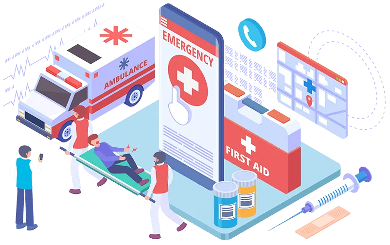 medical screens and television and signage