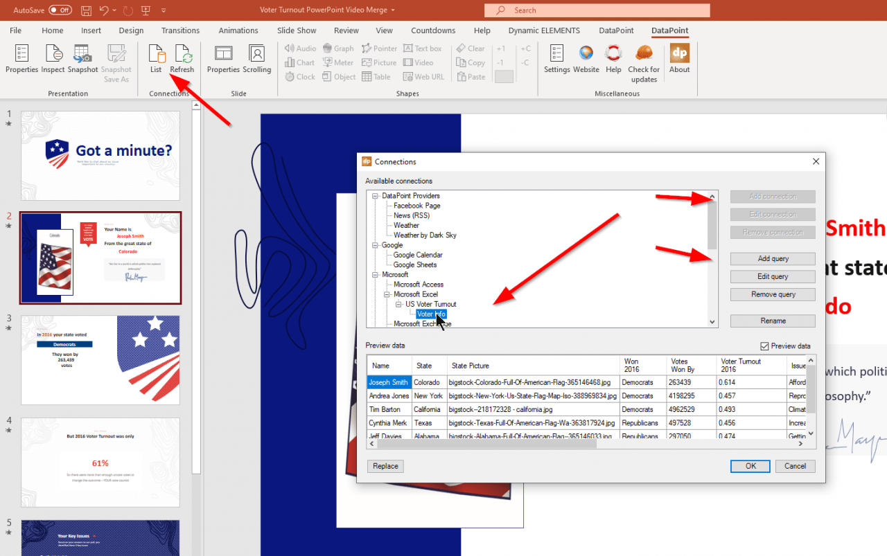 Voter Turnout Personalized Videos Created In PowerPoint • PresentationPoint