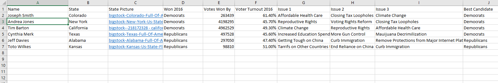 voter turnout excel screenshot