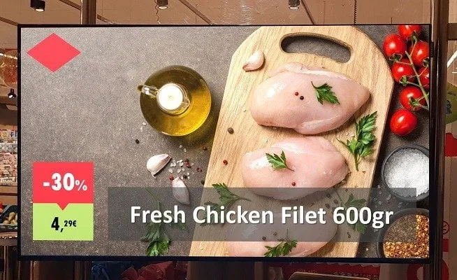 Grocery Store Advertising Screens: Presentation Makeover