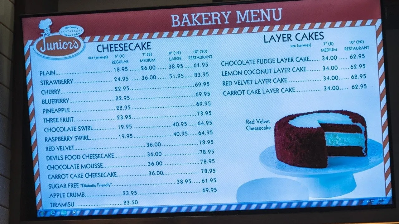 television screen with digital signage movie on it