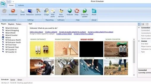 digital signage scheduler application