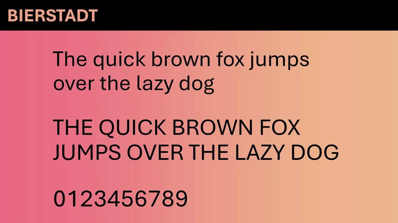 New Office font Bierstadt