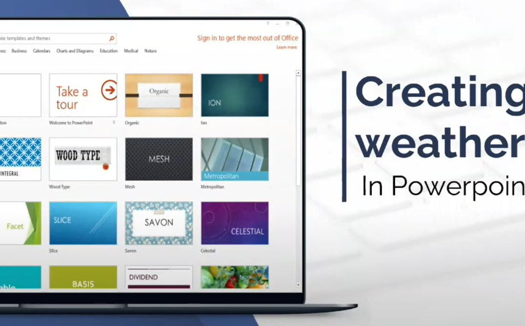 Create a Live Weather Display Using PowerPoint