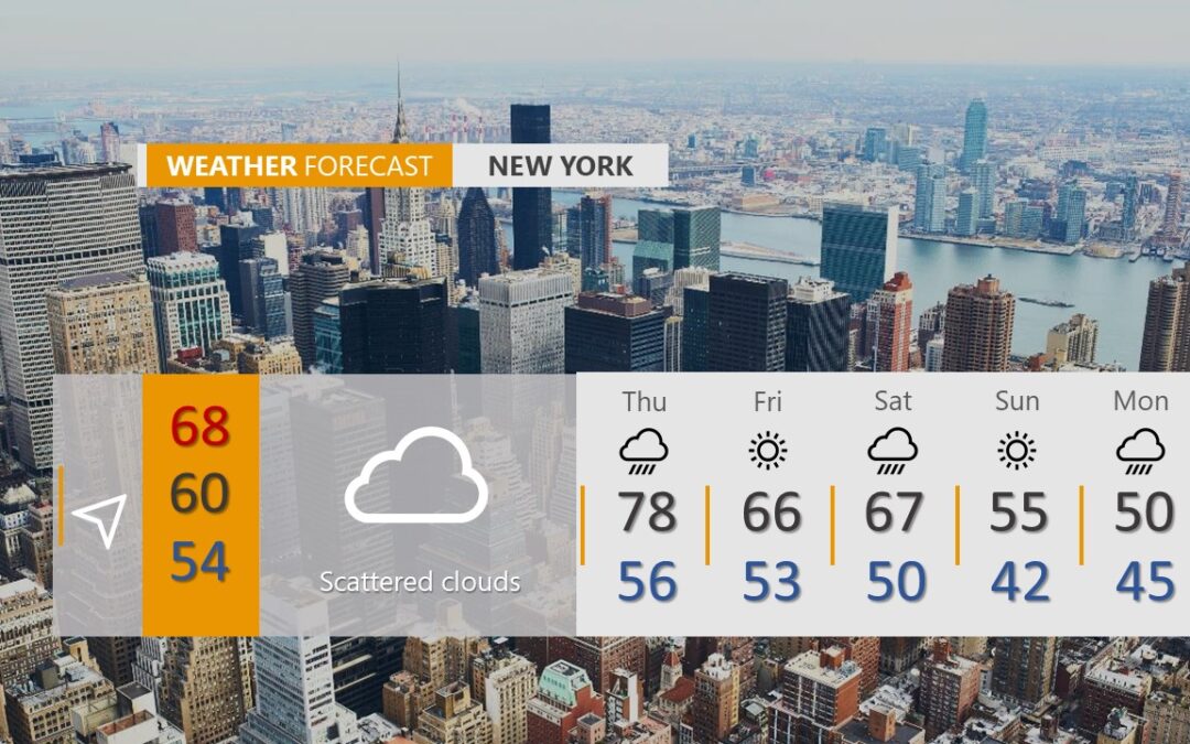 New York Weather Template Free Download