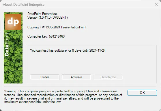 A screenshot of a software

Description automatically generated